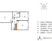 2 pokoje * III piętro * winda * balkon | Zdjęcie 2