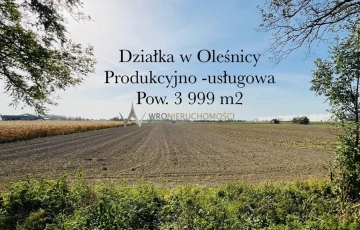 Zdjęcie główne ogłoszenia Duża działka prod. - usługowa | 0.39 ar | Oleśnica