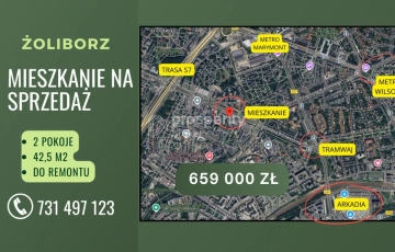 Zdjęcie główne ogłoszenia Żoliborz-Broniewskiego-2pokoje-Pilne-Inwestycja!