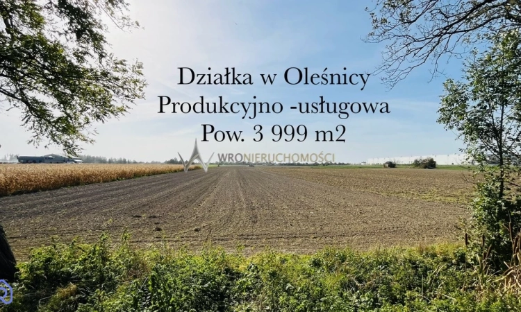 Duża działka prod. - usługowa | 0.39 ar | Oleśnica | Zdjęcie główne