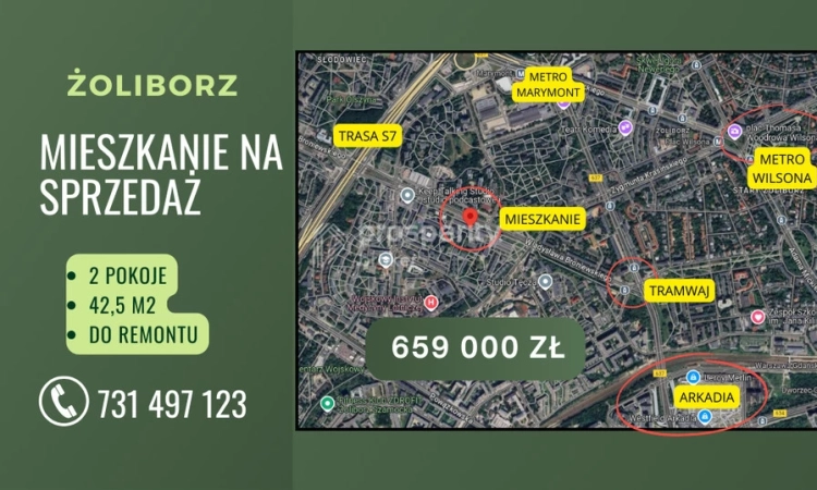 Żoliborz-Broniewskiego-2pokoje-Pilne-Inwestycja! | Zdjęcie główne